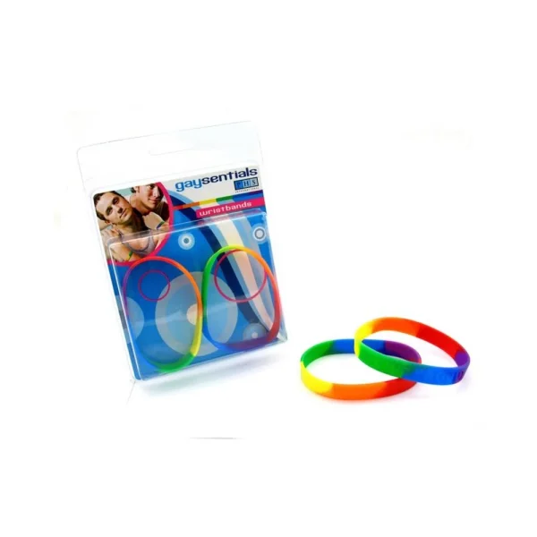 Gaysentials Rainbow Silicone Bracelet Set — image 6 of 6
