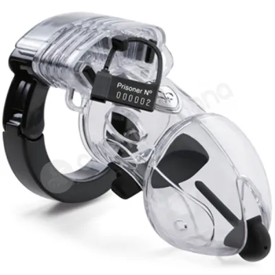 Mystim Pubic Enemy No 2 Clear E Stim Cock Cage