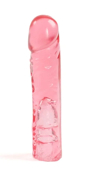 Vac-U-Lock 8" Crystal Jellies Pink Dong for Harnesses | Strap On Dildos