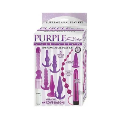 Anal Trainers Purple Elite Collection Supreme Anal Play Kit Purple