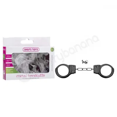 Shots Toys Black Metal Handcuffs