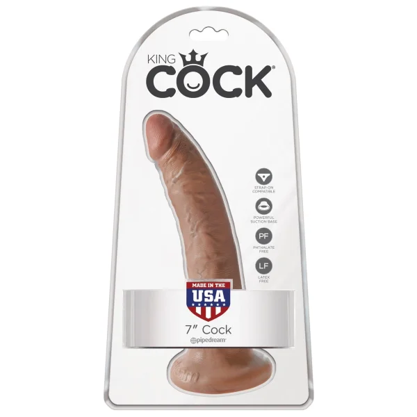King Cock  7" Cock - Tan