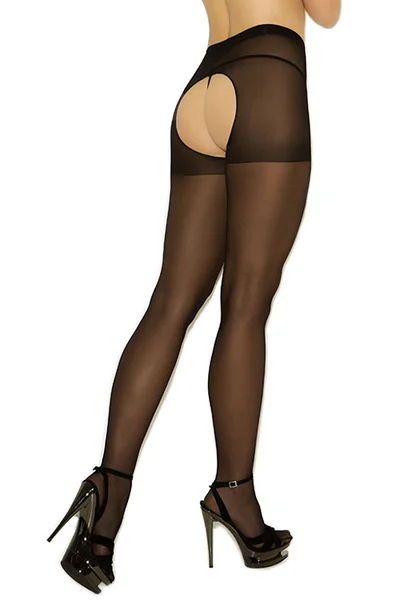Elegant Moments Sheer Crotchless Pantyhose — image 4 of 9
