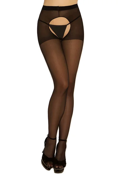 Elegant Moments Sheer Crotchless Pantyhose — image 5 of 9