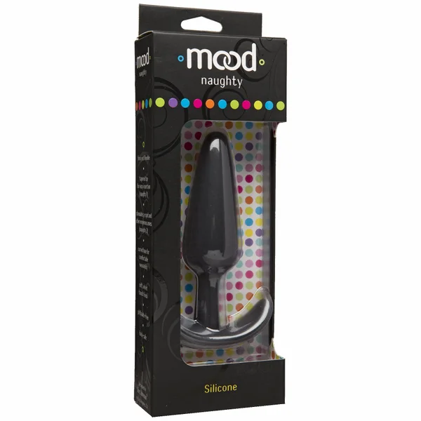 Mood Naughty X-Large Silicone Butt Plug by Doc Johnson - Black — image 6 of 6