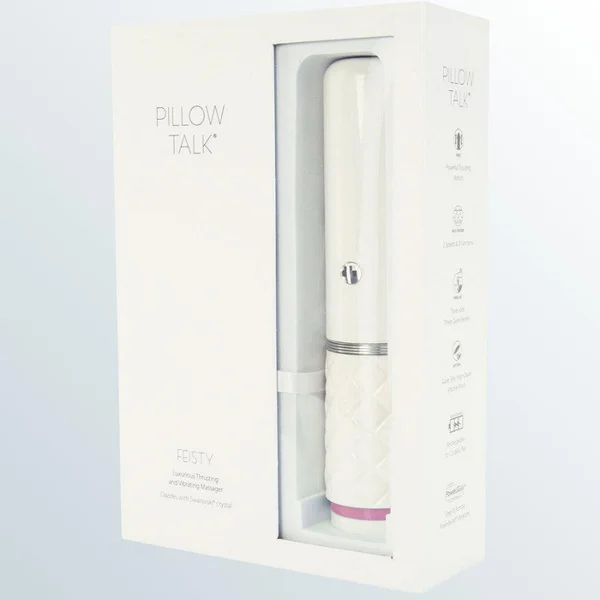 Pillow Talk Feisty Silicone Waterproof Rechargeable Thrusting Vibrator - Pink — image 17 of 17
