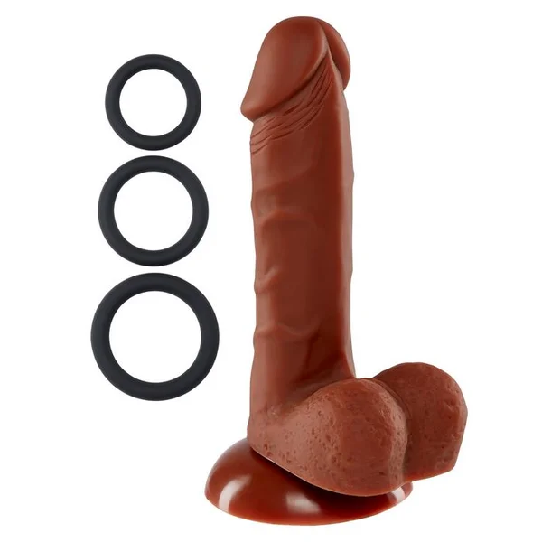 Cloud 9 Pro Sensual Premium Silicone 6 Inch Suction Cup Dildo - Chocolate — image 20 of 21