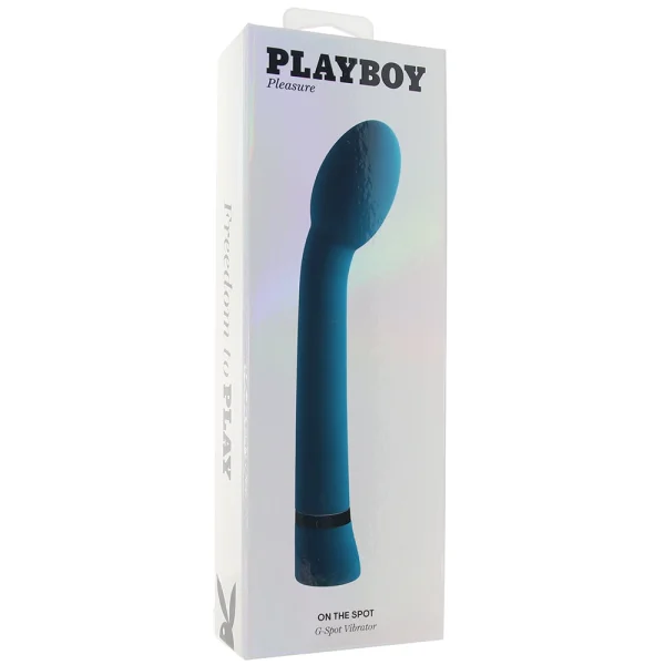 Playboy Pleasure On The Spot Silicone Rechargeable G-Spot Vibrator - Teal