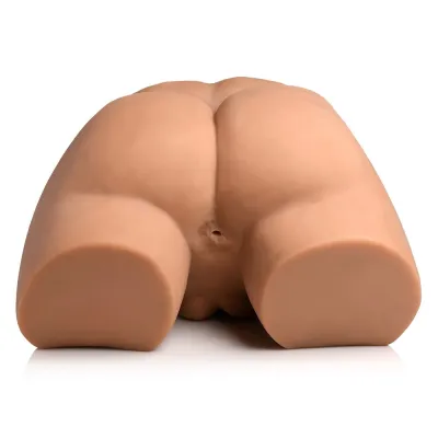 Jock Auto Squeezing Vibrating Rechargeable Poseable Dildo with Textured Tunnel