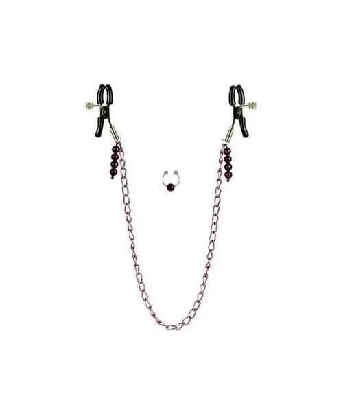 Purple Chain Nipple Clamps