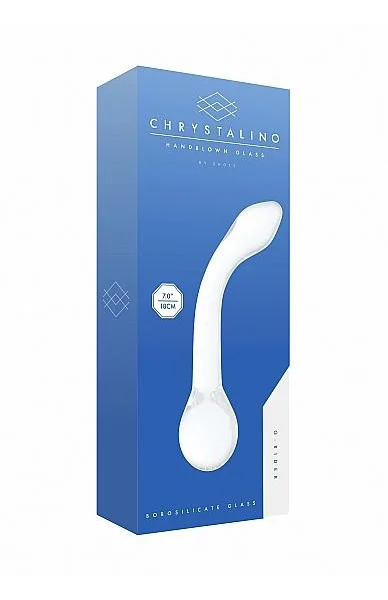 Crystalino G-Rider White Glass G-Spot Dildo — image 4 of 4