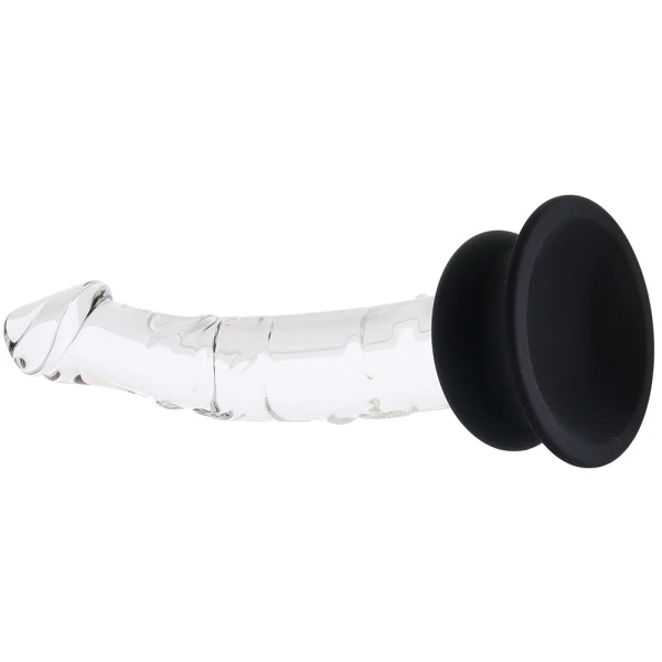 Pleasure Crystals 7" Glass Dildo With Suction Cup