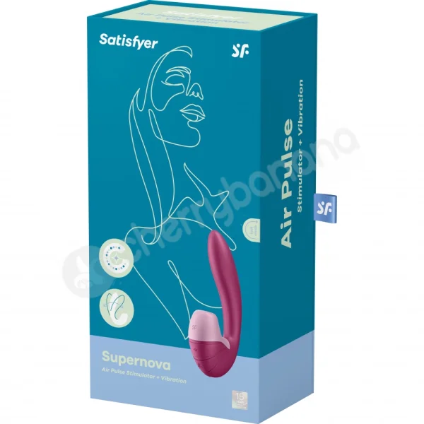 Satisfyer Supernova Red Air Pressure Wave Clit Stimulation & G-spot Vibrator