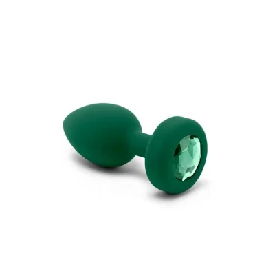 B vibe Vibrating Jewel Plug Green M l