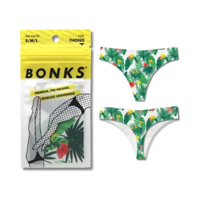 Women s Lingerie Bonks Tropic Like It s Hot Seamless Thong O s