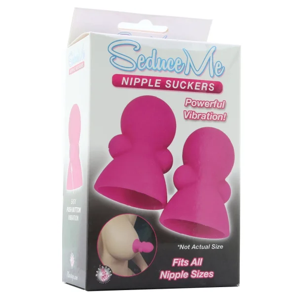 Seduce Me Vibrating Nipple Suckers
