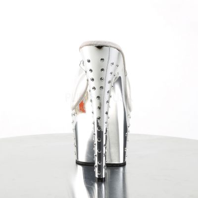 STARDUST 701 7 Rhinestone Studded Silver Chrome P F Slide