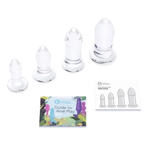 B-Vibe Glass Anal Dilators Set