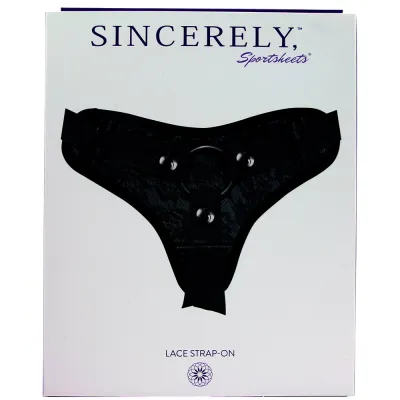 Midnight Lace Strap On Harness by Sportsheets