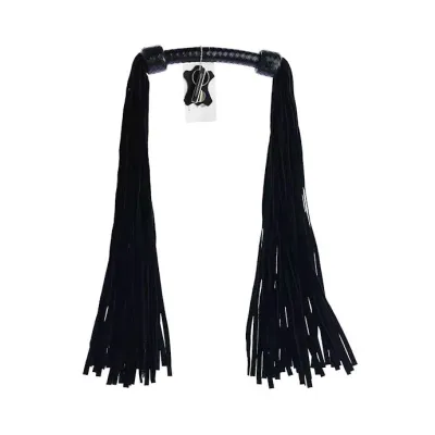 Bound X Double Ended Suede Flogger Black
