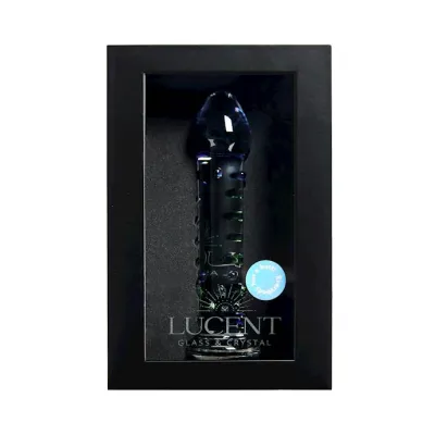 Lucent Hydra Glass Massager Blue 7 Inch