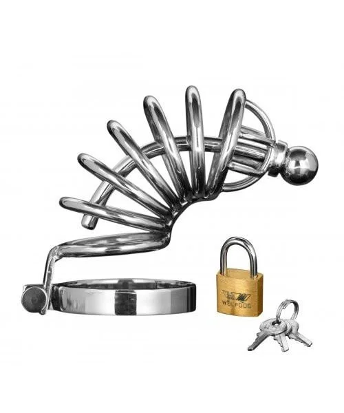 6 Ring Locking Chastity Cage