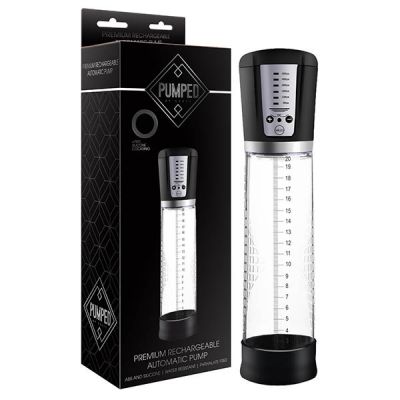 Pumped Premium Rechargeable Auto Pump Clear USB Rechargeable Powered Penis Pump