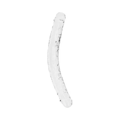Couples Dildos Realrock Crystal Clear Double Dong 13 In Dual ended Dildo Clear