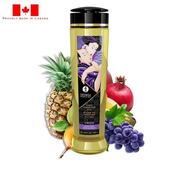 Shunga Erotic Massage Oil - Libido - Exotic Fruit Scented 8 fl. oz — image 3 of 3