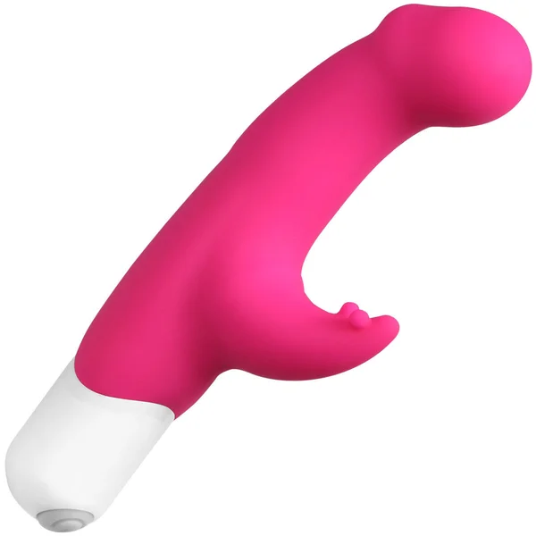 Joy Mini Vibe by VeDO - Rabbit Style, Silicone Vibrator - Hot In Bed Pink — image 2 of 2