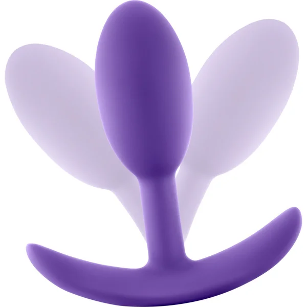 Luxe Wearable Silicone Vibra Slim Butt Plug by Blush - Small, Purple — image 11 of 14