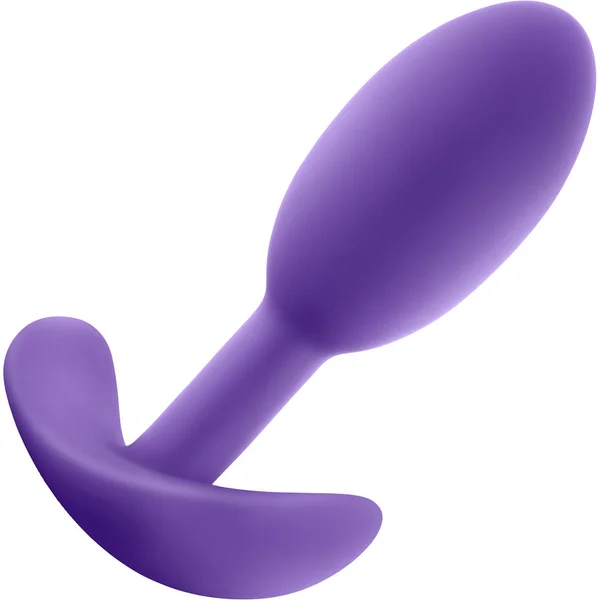 Luxe Wearable Silicone Vibra Slim Butt Plug by Blush - Small, Purple — image 10 of 14