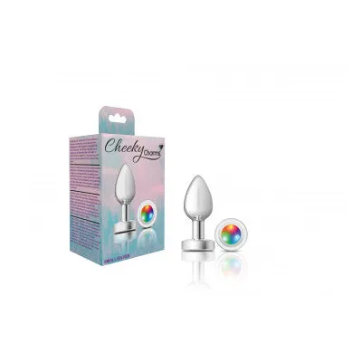 Cheeky Charms Silver Metal Luminous Butt Plug