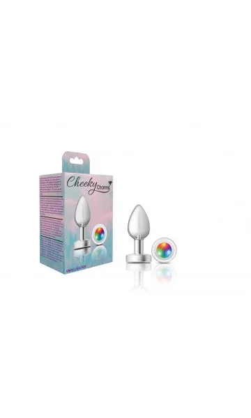 Cheeky Charms Silver Metal Luminous Butt Plug