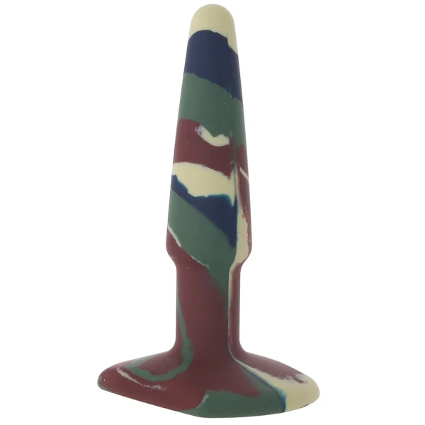 A-Play Groovy Silicone 4" Anal Plug By Doc Johnson - Camouflage