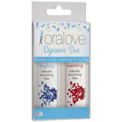 Oralove Dynamic Duo Lickable Lubes Warming Tingling