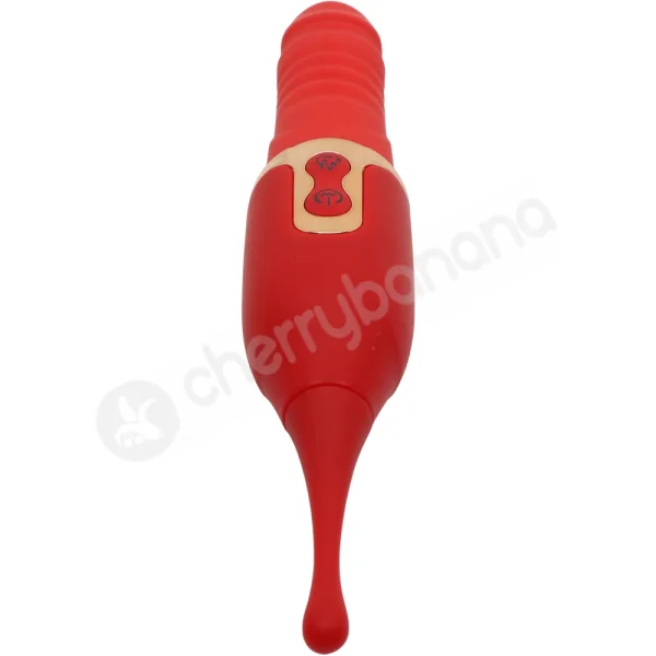 Cherry Banana Double Lover 7 Speed Spiro Tip Vibrator