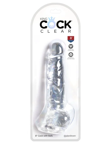 Pipedream Products King Cock Clear 8" Cock With Balls — image 8 of 9