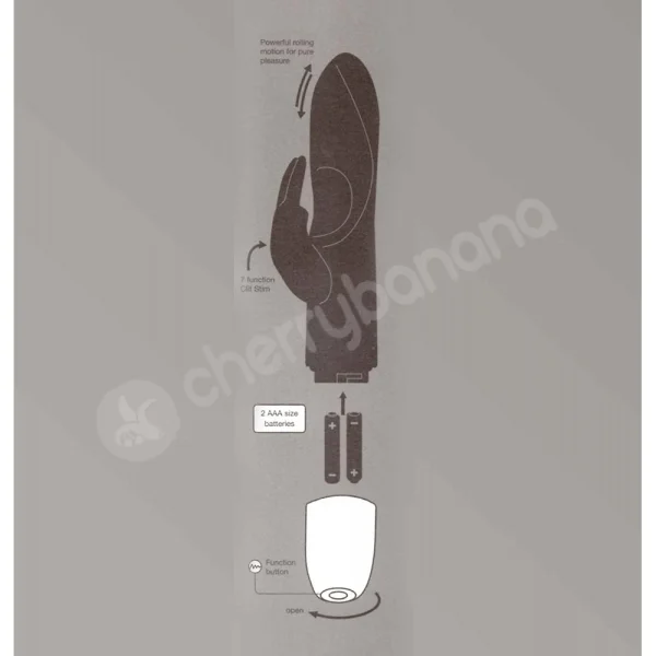 Pink Roller Tip Rabbit Vibrator