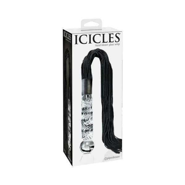 Icicles No 38 Glass Handle Cat O Nine Tails Whip — image 9 of 12