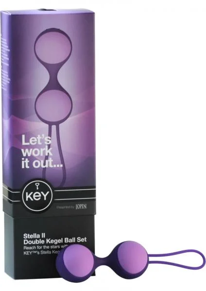 Stella II Double Kegel Ball Set Silicone - Purple — image 4 of 4