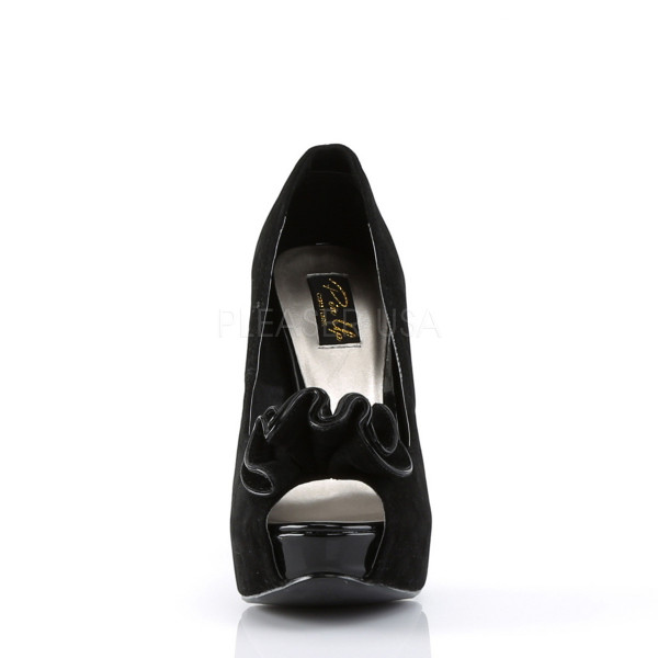 LOLITA-10 - Peep Toe Platform Pump W/ Ruffle Detail At Toe — image 6 of 16