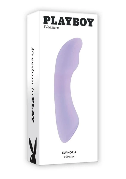 Playboy Pleasure Euphoria Waterproof Rechargeable Silicone Mini G-Spot Vibrator - Lavender
