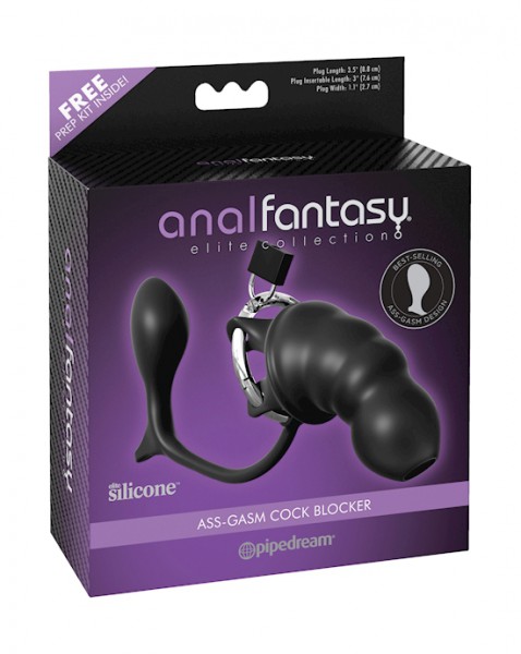 Anal Fantasy Elite Collection Ass-gasm Cock Blocker - Black — image 2 of 12
