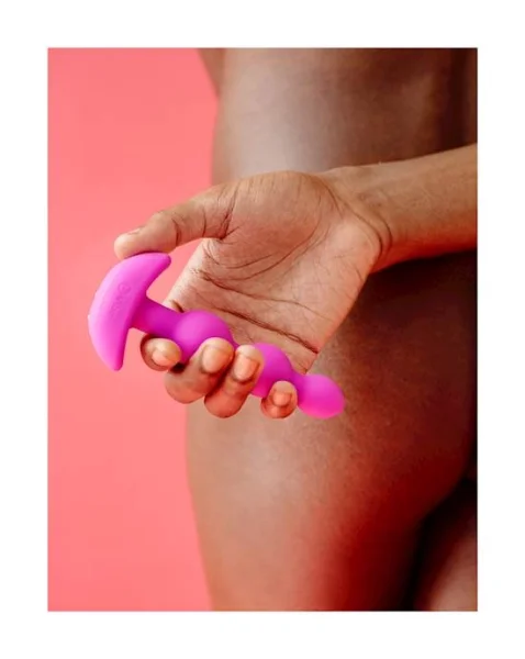 B-vibe Triplet Anal Beads - Fuchsia