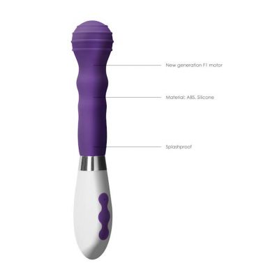 Alida Rechargeable Vibrator Purple 8 Inch