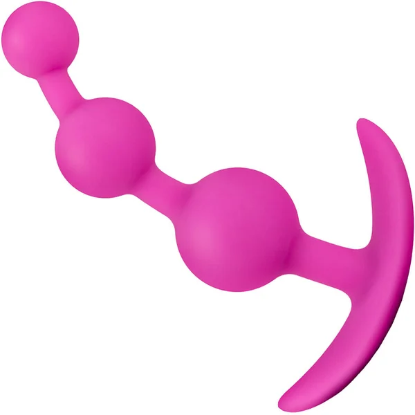 Luxe Be Me 3 Silicone Butt Plug by Blush Novelties - Pink — image 3 of 4