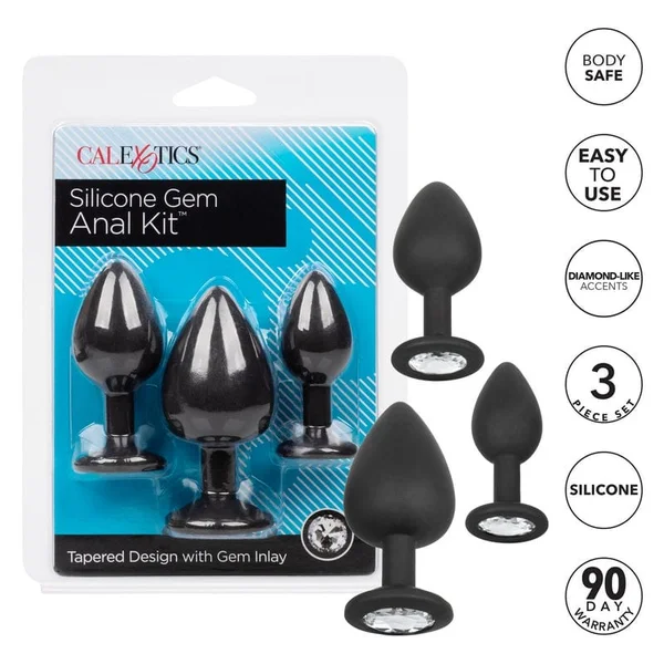 Silicone Gem Anal Kit With Three Jeweled Plugs by CalExotics — image 19 of 19