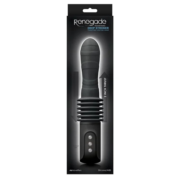 Renegade Deep Stroker Vibrating Silicone Multi-Function Thrusting Dildo — image 14 of 16