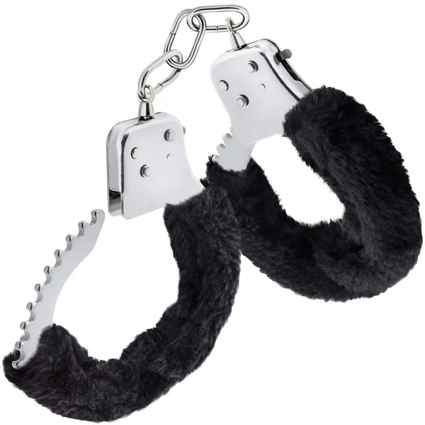 Temptasia Cuffs By Blush Novelties - Black Furry Handcuffs — image 11 of 14